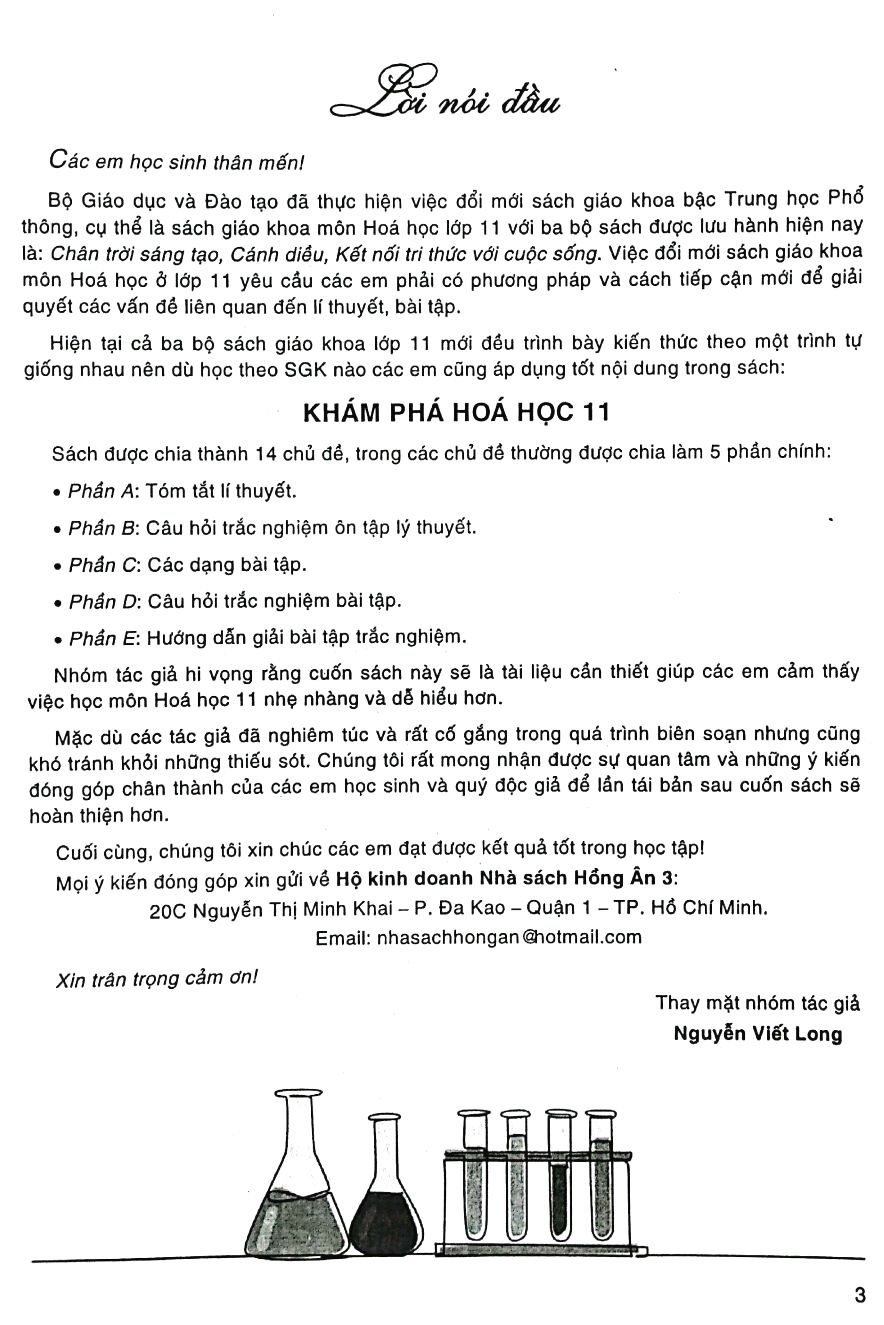 KHÁM PHÁ HÓA HỌC LỚP 11 (Dùng chung cho các bộ SGK hiện hành)